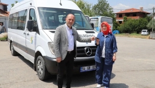 Geyve Belediyesi Garaj Amirliği'nde ilk kadın şoför