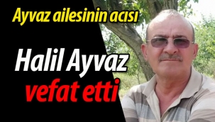 Ayvaz ailesinin acısı; Halil Ayvaz vefat etti