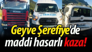 Geyve Şerefiye'de maddi hasarlı kaza