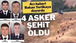 Askeri araç uçuruma yuvarlandı: 4 şehit