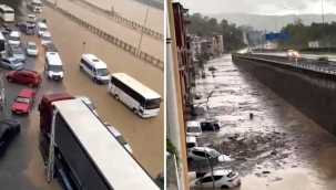 Trabzon'da sağanak yağış felaketi!