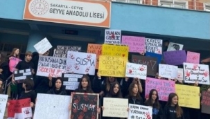Geyve Anadolu Lisesi "Şiddete Hayır" dedi