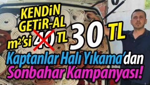 Kaptanlar Halı Yıkama'dan Sonbahar Kampanyası!