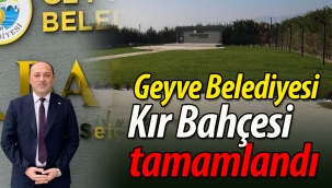 Geyve Belediyesi Kır Bahçesi'nin yapımı tamamlandı