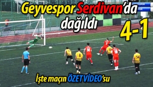 Geyvespor, Serdivan'da 4-1 mağlup oldu