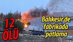 Balıkesir'de fabrikada patlama: 12 ölü 4 yaralı