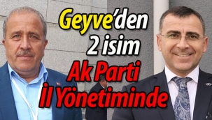 Geyveli 2 isim Ak Parti İl Yönetiminde