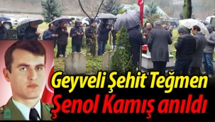 Geyveli Şehit Teğmen Şenol Kamış anıldı