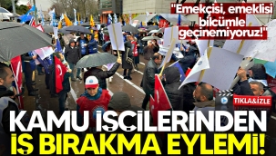 Kamu işçilerinden iş bırakma eylemi!
