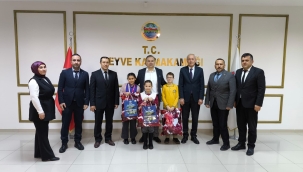 Kaymakam Güven, İl 1.'lerini ağırladı