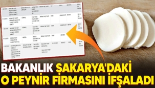 Bakanlık Sakarya'daki o peynir firmasını ifşaladı