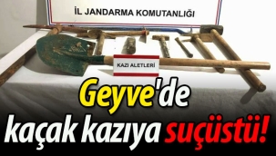 Geyve'de kaçak kazıya suçüstü!