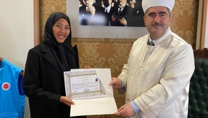 Geyve'de müslüman oldu