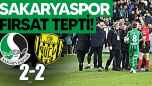 Sakaryaspor fırsat tepti: 2-2