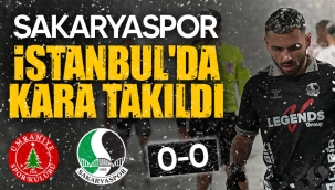 Sakaryaspor İstanbul'da kara takıldı: 0-0