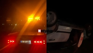 Geyve Boğazı'nda araç takla attı: 1 yaralı!