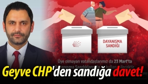 Geyve CHP'den sandığa davet!