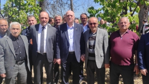 Bayraktar, Geyve'de zararı yerinde gördü