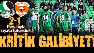 Sakaryaspor'da kritik galibiyet!