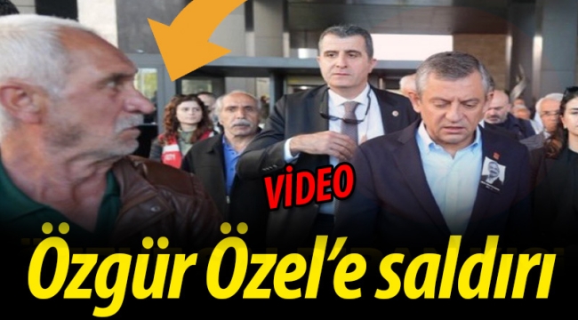 CHP lideri Özgür Özel'e yumruklu saldırı!