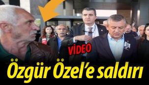 CHP lideri Özgür Özel'e yumruklu saldırı!