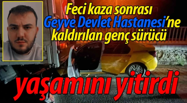 D-650'de feci kaza: 1 ölü, 1 yaralı!