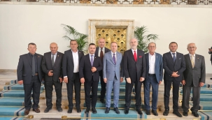 Geyveli muhtarlardan TBMM'de Murat Kaya'ya ziyaret