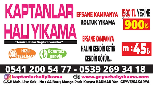 Kaptanlar Halı Yıkama'dan Bayram Kampanyası!