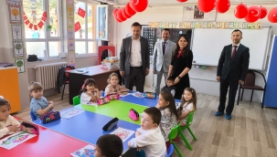 Kaymakam Güven, Akdoğan İlk ve Ortaokulu'nu ziyaret etti