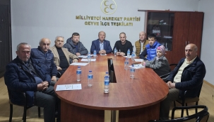 MHP Geyve ilçe teşkilatı aylık yönetim kurulu toplantısını yaptı