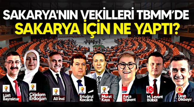 Sakarya'nın vekilleri TBMM'de Sakarya için ne yaptı?