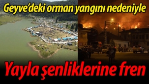Geyve'deki yangın nedeniyle, yayla şenliklerine fren!