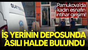 Pamukova'da kadın esnafın intihar girişimi! 