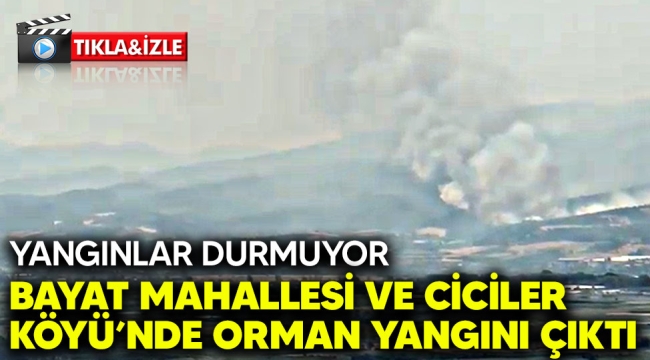 Yangınlar durmuyor: Şimdi de Bayat mahallesi