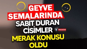 Geyve semalarında sabit duran cisimler merak konusu oldu