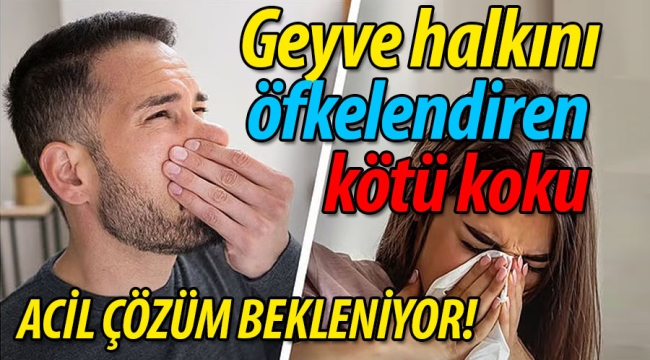 Geyve'de halkı öfkelendiren kötü koku!