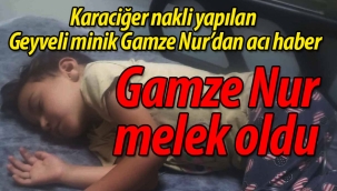 Geyveli minik Gamze Nur melek oldu