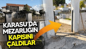 Karasu'da mezarlığın kapısını çaldılar