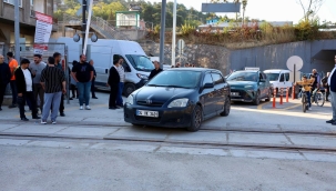 Alifuatpaşa'da hemzemin geçit resmen açıldı