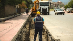 Alifuatpaşa ve Tepecikler'de 2500 metrelik su hattı yenilendi