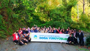 Doğaseverler Geyve Doğançay'da yürüdü