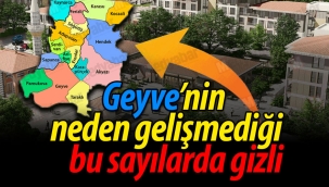  Geyve neden gelişmiyor? İşte cevabı