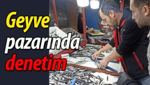 Geyve pazarında denetim yapıldı!