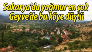 Sakarya'da en çok yağmur Geyve'de bu köye düştü