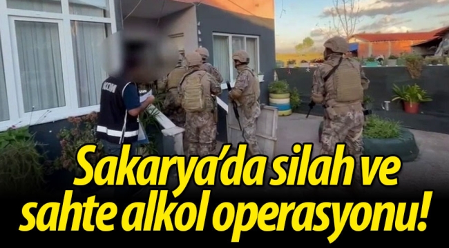 Sakarya'da silah ve sahte alkol operasyonu! 2 kişi tutuklandı
