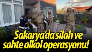 Sakarya'da silah ve sahte alkol operasyonu! 2 kişi tutuklandı