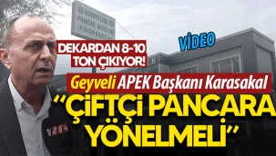APEK'in Geyveli Başkanı Karasakal, "Çiftçi pancara yönelmeli"