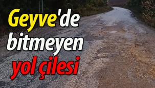 Geyve'de bitmeyen yol çilesi