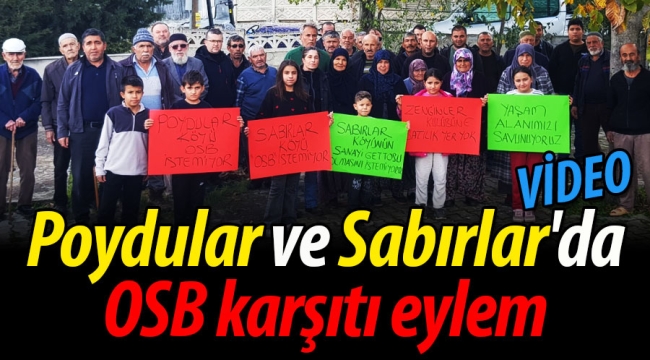 Geyve Poydular ve Sabırlar'da OSB karşıtı eylem