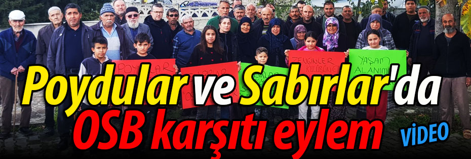Geyve Poydular ve Sabırlar'da OSB karşıtı eylem